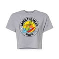 thumbnail image 1 of The Grinch - Catch The Mean Wave - Juniors Cropped Cotton Blend T-Shirt, 1 of 4
