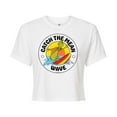 thumbnail image 1 of The Grinch - Catch The Mean Wave - Juniors Cropped Cotton Blend T-Shirt, 1 of 4