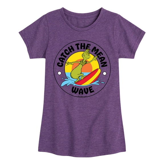 The Grinch - Catch The Mean Wave - Toddler & Youth Girls Short Sleeve Graphic T-Shirt