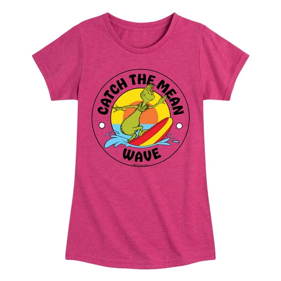 The Grinch - Catch The Mean Wave - Toddler & Youth Girls Short Sleeve Graphic T-Shirt