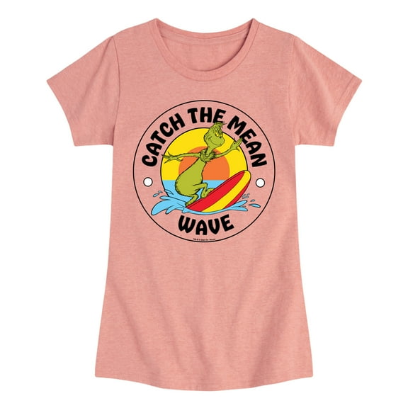 The Grinch - Catch The Mean Wave - Toddler & Youth Girls Short Sleeve Graphic T-Shirt