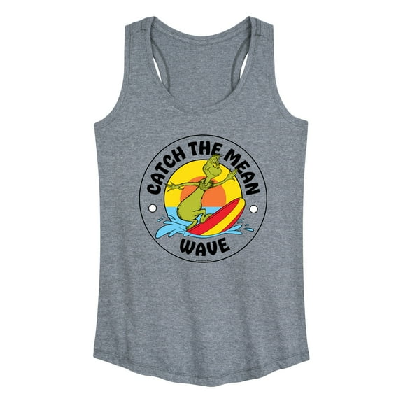 The Grinch - Catch The Mean Wave - Women's Racerback Tank Top