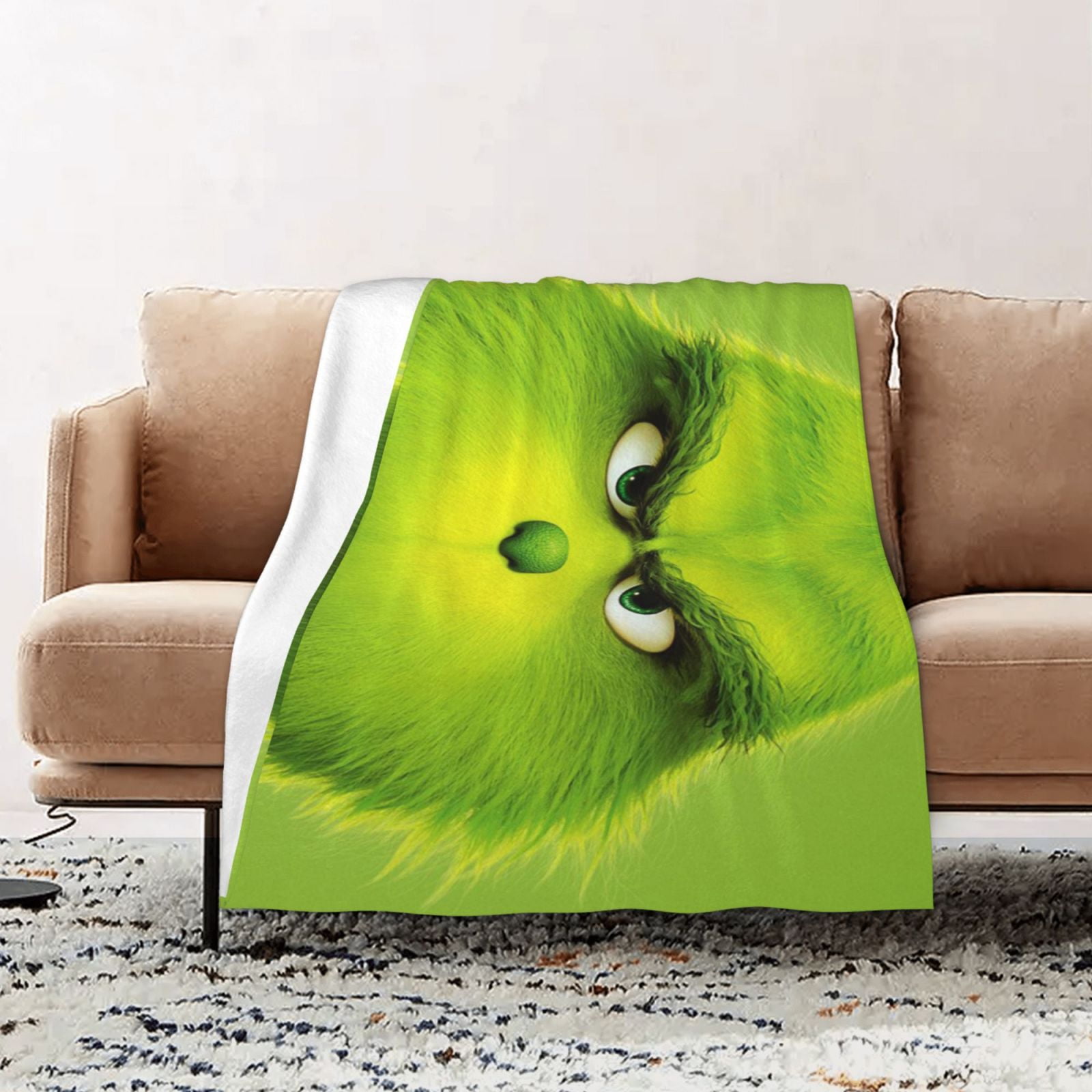 The Grinch Character Blanket Soft Fuzzy Fleece Antipilling Flannel