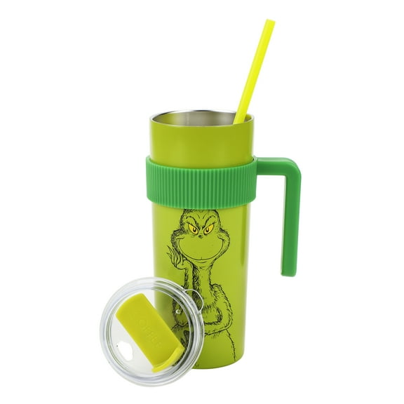 The Grinch Character & Logo Green 20 Oz Stainless Steel Water Bottle