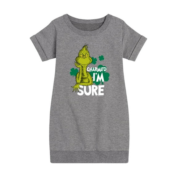 The Grinch - Charmed I'm Sure - Toddler And Youth Girls Fleece Dress