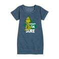 thumbnail image 1 of The Grinch - Charmed I'm Sure - Toddler And Youth Girls Fleece Dress, 1 of 5
