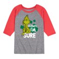 thumbnail image 1 of The Grinch - Charmed Im Sure - Toddler And Youth Raglan Graphic T-Shirt, 1 of 6