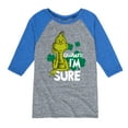 thumbnail image 1 of The Grinch - Charmed Im Sure - Toddler And Youth Raglan Graphic T-Shirt, 1 of 4
