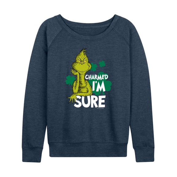 The Grinch - Charmed Im Sure - Women's Lightweight French Terry Long Sleeve Shirt