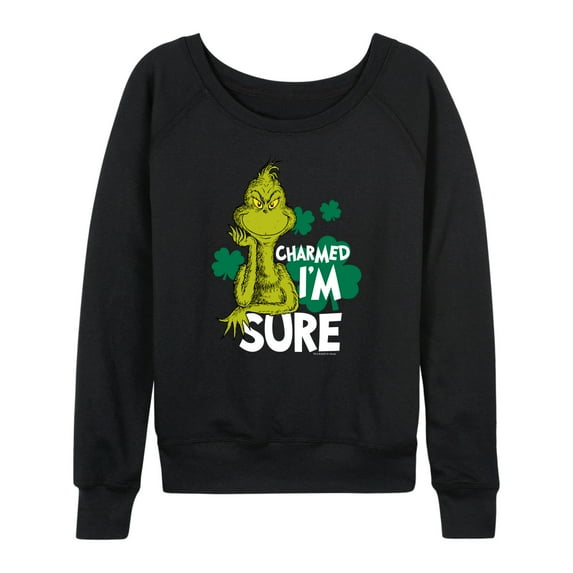 The Grinch - Charmed Im Sure - Women's Lightweight French Terry Long Sleeve Shirt