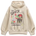 thumbnail image 1 of The Grinch - Chimney Peek Women's Oversized Fleece Hoodie Sweatshirt, 1 of 3