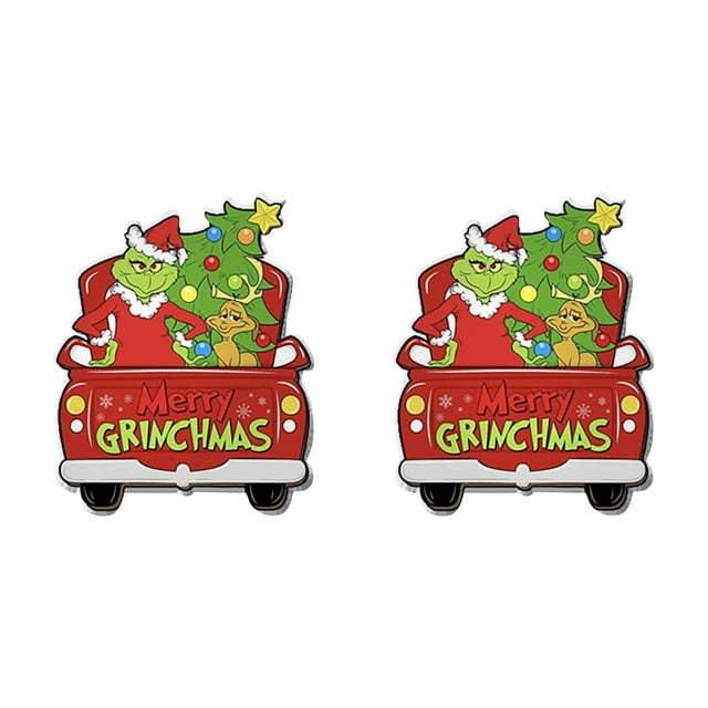 The Grinch Christmas Decoration Festive Christmas Enamel Pins Set of 2 ...