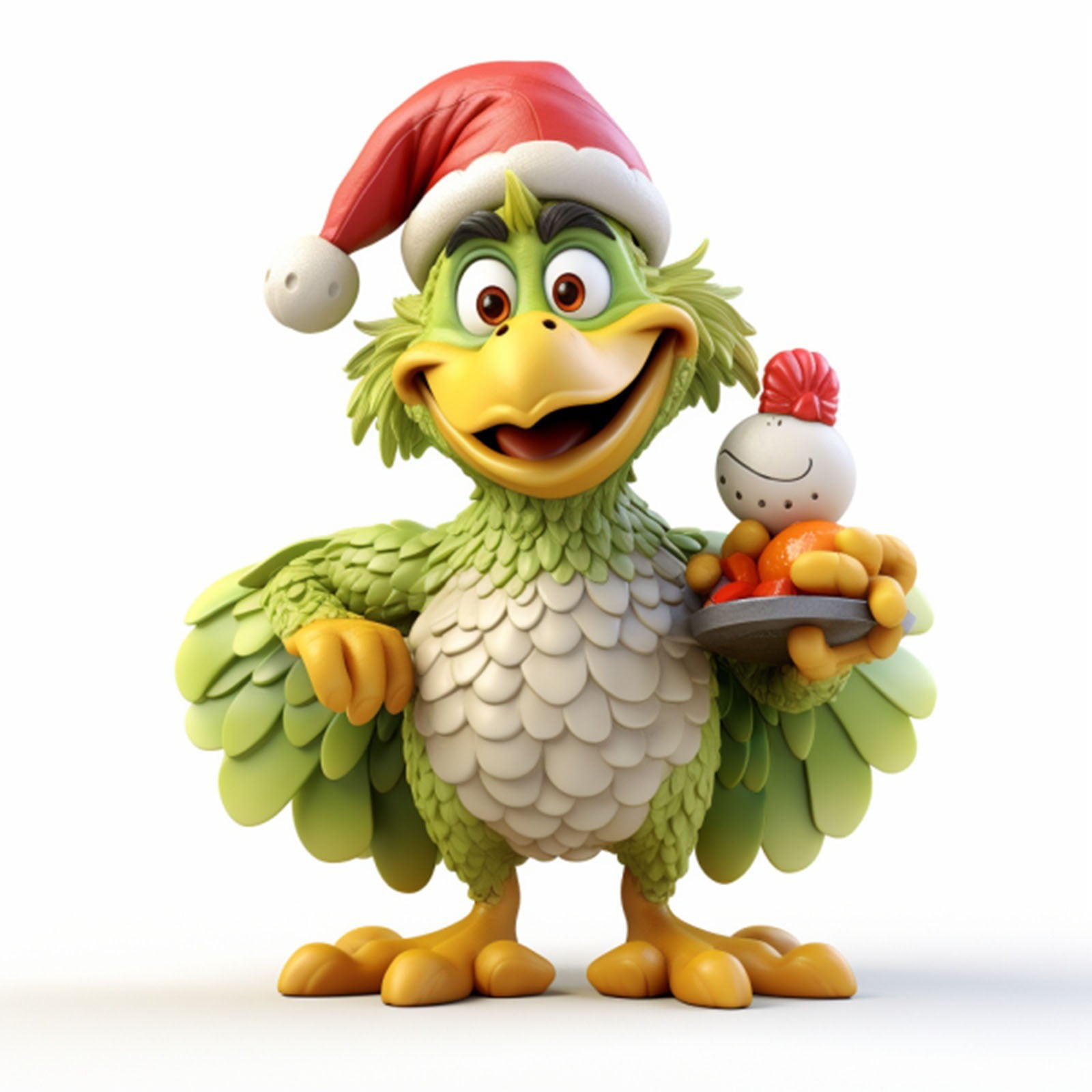 The Grinch Christmas Tree Decorations Cute Cartoon Grinch Bird ...