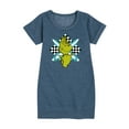 thumbnail image 1 of The Grinch - Crossed Surfboards - Toddler & Youth Girls Fleece Dress, 1 of 4