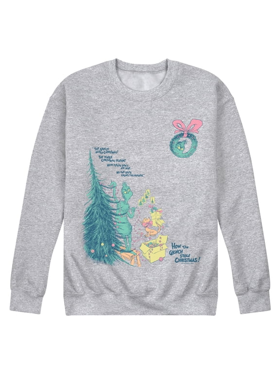 The Grinch - Decorating The Tree Men's Graphic Fleece Sweatshirt