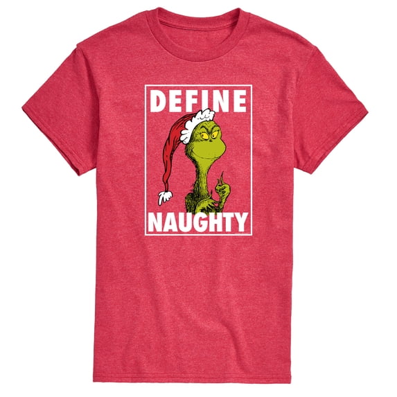 The Grinch - Define Naughty - Men's Short Sleeve Graphic T-Shirt