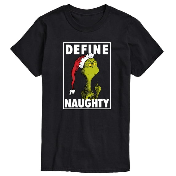 The Grinch - Define Naughty - Men's Short Sleeve Graphic T-Shirt