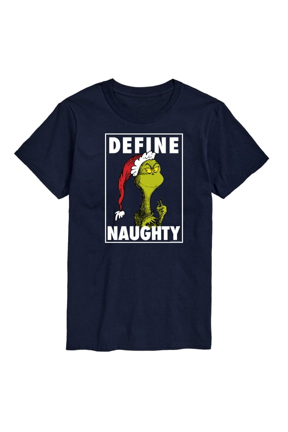 The Grinch - Define Naughty - Men's Short Sleeve Graphic T-Shirt
