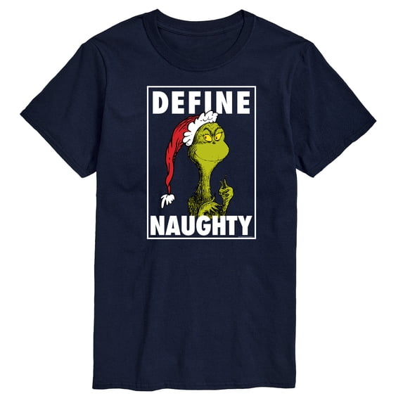 The Grinch - Define Naughty - Men's Short Sleeve Graphic T-Shirt