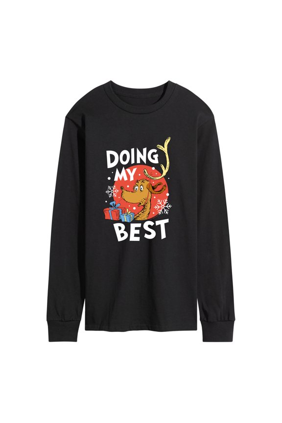 The Grinch - Doing My Best Max - Men's Long Sleeve Graphic T-Shirt