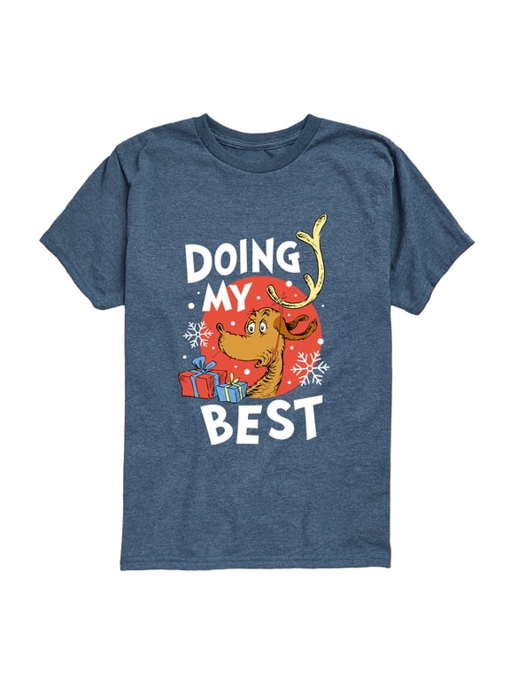 The Grinch - Doing My Best Max Boys' Short Sleeve Graphic T-Shirt