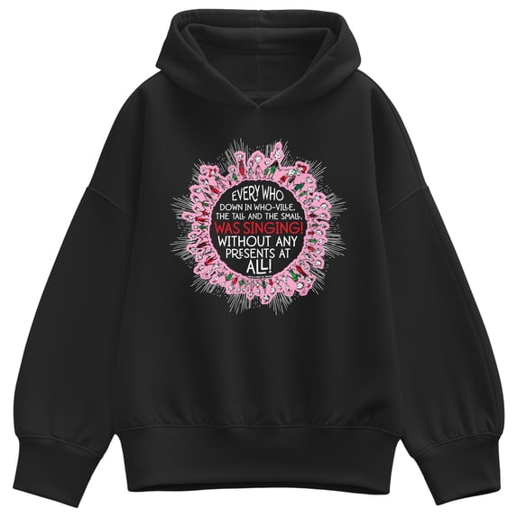 The Grinch - Every Who Singing Oversized Fleece Hoodie Sweatshirt