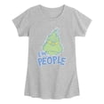 thumbnail image 1 of The Grinch - Ew, People Girls' Fitted Short Sleeve Graphic T-Shirt, 1 of 3