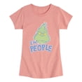 thumbnail image 1 of The Grinch - Ew, People Girls' Fitted Short Sleeve Graphic T-Shirt, 1 of 4