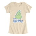 thumbnail image 1 of The Grinch - Ew, People Girls' Fitted Short Sleeve Graphic T-Shirt, 1 of 4