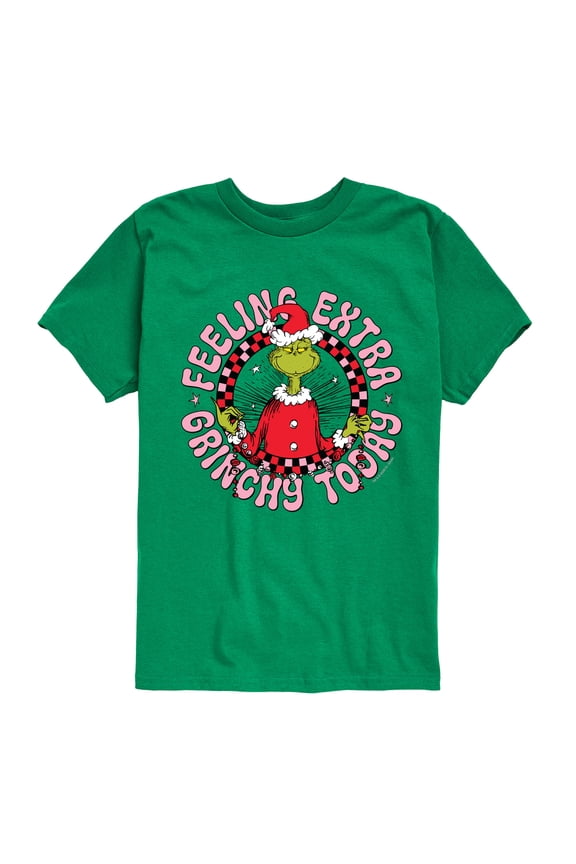 The Grinch - Extra Grinchy - Youth Boys Short Sleeve Graphic T-Shirt