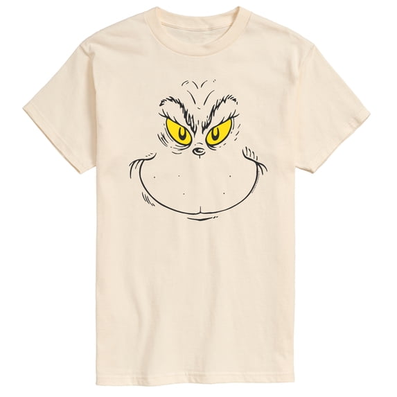 The Grinch - Face - Men's Short Sleeve Graphic T-Shirt
