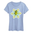 thumbnail image 1 of The Grinch - Face Snowflake - Women's Short Sleeve Graphic T-Shirt, 1 of 3