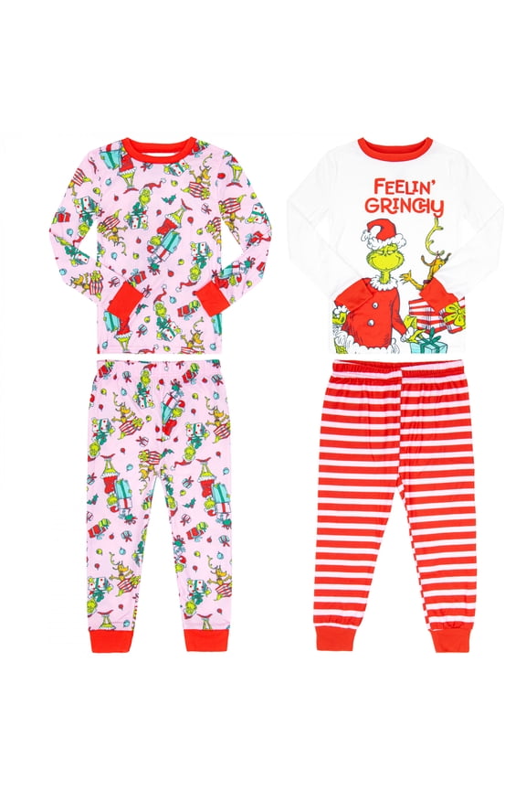 The Grinch Feelin' Grinchy Youth Pajamas 2-Pack-Size 10