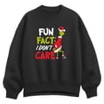 thumbnail image 1 of The Grinch - Fun Fact I Don't Care - Women's Oversized Fleece Crew Sweatshirt, 1 of 2