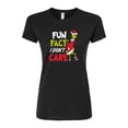 thumbnail image 1 of The Grinch - Fun Fact I Dont Care - Juniors Fitted Graphic T-Shirt, 1 of 4