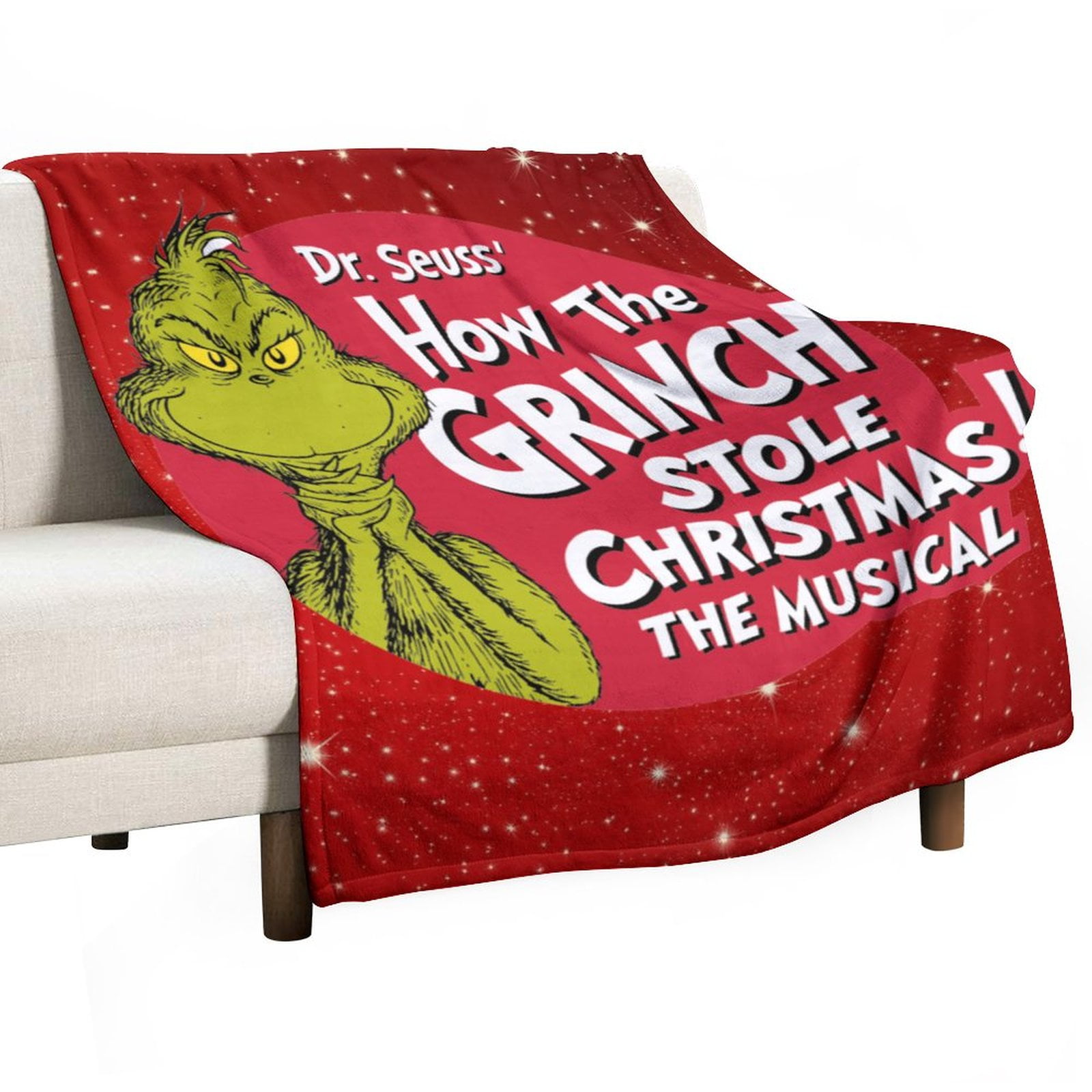 The Grinch Fuzzy UltraSoft Micro Fleece Blanket All Season Lightweight