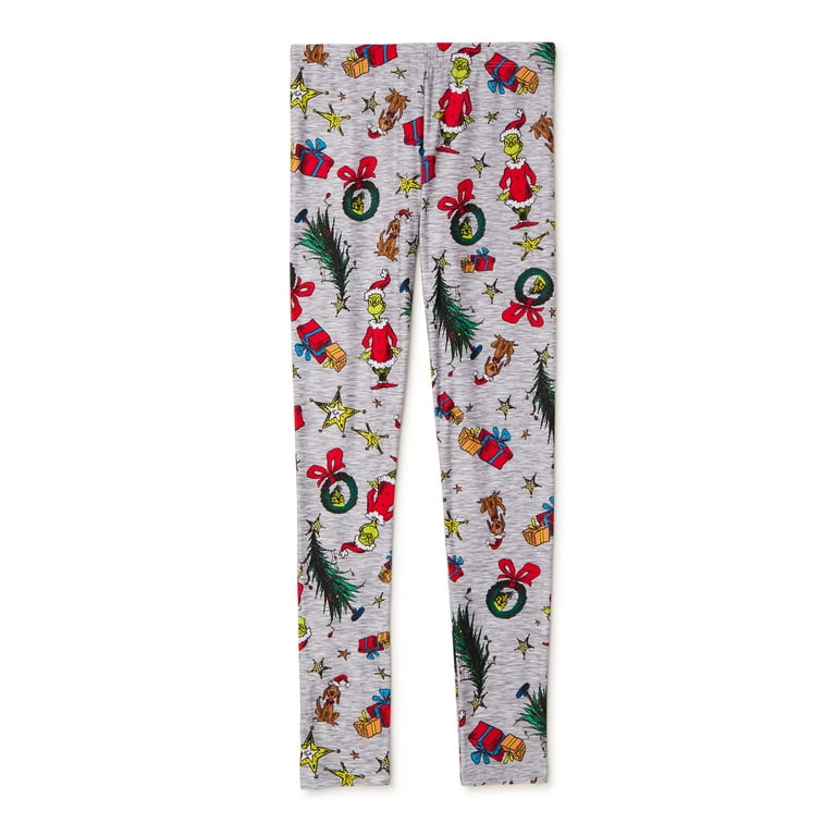 The Grinch Girls Printed Legging Sizes 4 16 Walmart