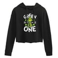 thumbnail image 1 of The Grinch - Green One - Juniors Cropped Pullover Hoodie, 1 of 5