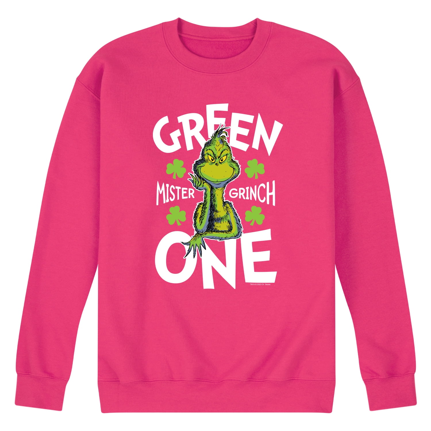 The Grinch Green One Men's Crew Neck Fleece Pullover