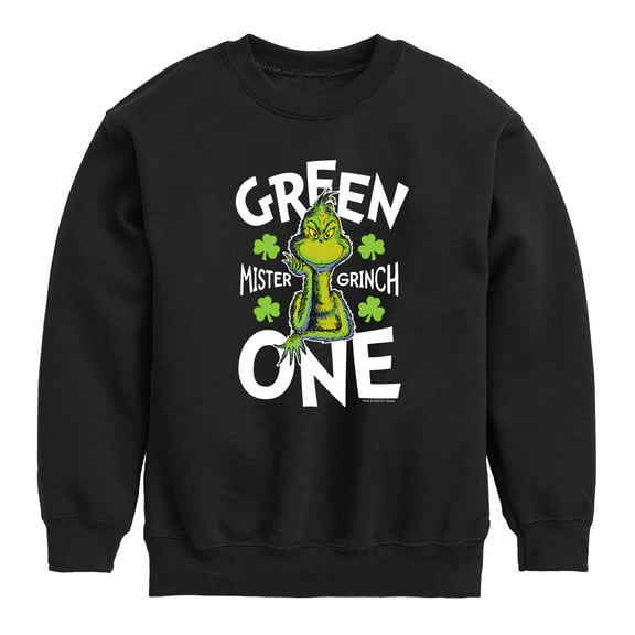 The Grinch - Green One - Toddler And Youth Crewneck Fleece Sweatshirt