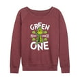 thumbnail image 1 of The Grinch - Green One - Women's Lightweight French Terry Long Sleeve Shirt, 1 of 5