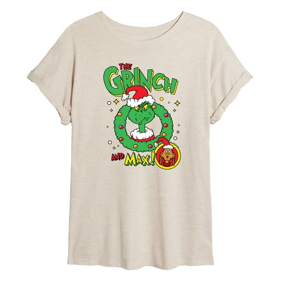 The Grinch - Grinch And Max - Juniors Ideal Flowy Muscle T-Shirt
