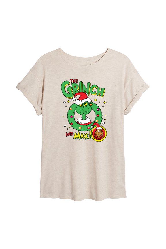 The Grinch - Grinch And Max - Women's Oversized T-Shirt