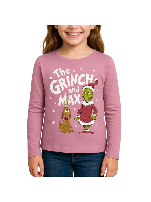 The Grinch - Grinch And Max Boys' Long Sleeve Graphic T-Shirt