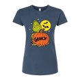 thumbnail image 1 of The Grinch - Grinch And Pumpkin - Juniors Fitted Graphic T-Shirt, 1 of 1