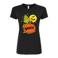 thumbnail image 1 of The Grinch - Grinch And Pumpkin - Juniors Fitted Graphic T-Shirt, 1 of 5