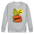 thumbnail image 1 of The Grinch  - Grinch And Pumpkin  - Men's Crew Neck Fleece Pullover, 1 of 5