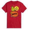 thumbnail image 1 of The Grinch  - Grinch And Pumpkin  - Men's Short Sleeve Graphic T-Shirt, 1 of 5