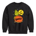 thumbnail image 1 of The Grinch - Grinch And Pumpkin - Toddler & Youth Crewneck Fleece Sweatshirt, 1 of 5