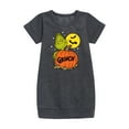 thumbnail image 1 of The Grinch - Grinch And Pumpkin - Toddler & Youth Girls Fleece Dress, 1 of 4